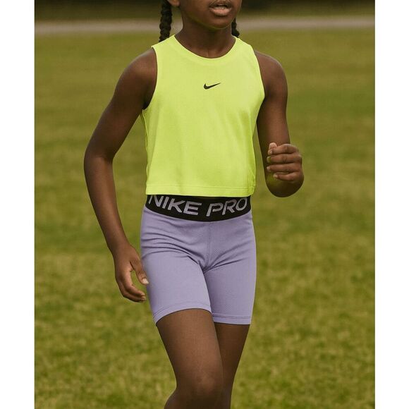 Nike Girls' Pro Dri-FIT Training Tank Top Neon XS - Picture 1 of 6